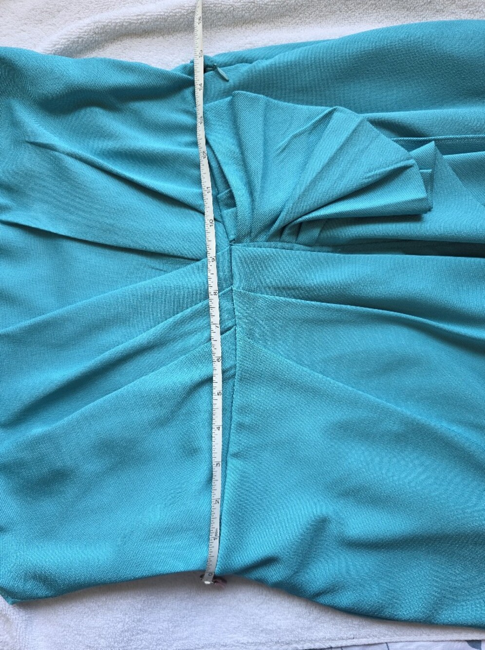 NWT BCBGeneration Teal One-Shoulder Ruffle Dress – Size 12 - Picture 15 of 16
